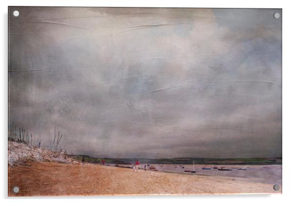 A Seaside Stroll Acrylic by Dawn Cox