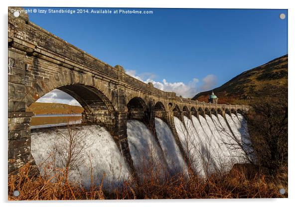 Elan Valley, Craig Goch dam Acrylic by Izzy Standbridge