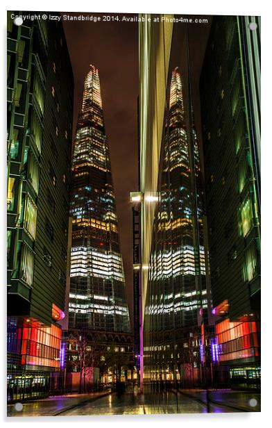 The Shard reflecting Acrylic by Izzy Standbridge