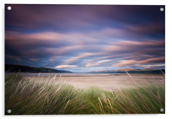 Dyfi Estuary Sunset Acrylic by Izzy Standbridge