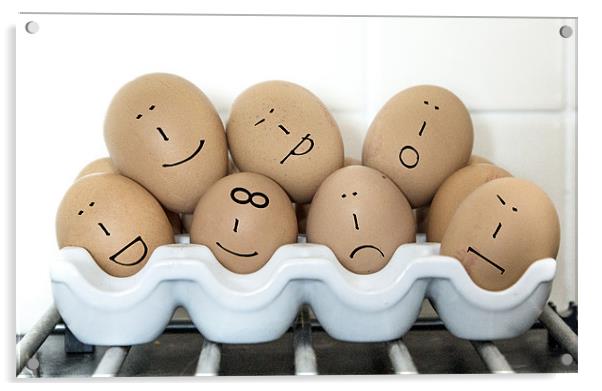T'eggs't Speak Acrylic by richard downes