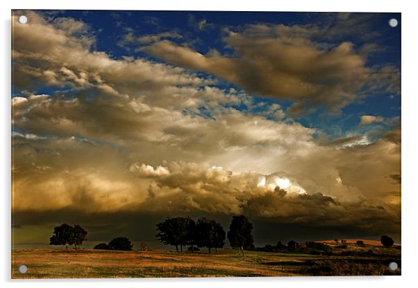 Theres a storm coming Acrylic by richard downes