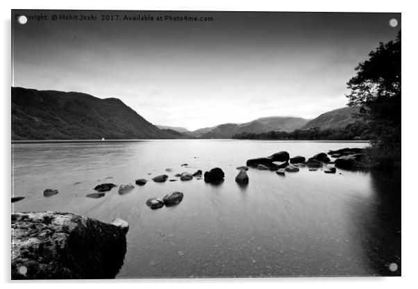 Ullswater Lake District Acrylic by Mohit Joshi