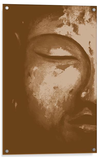 Siddhartha Buddha Acrylic by K. Appleseed.