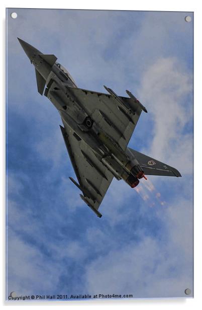 Eurofighter Typhoon Acrylic by Phil Hall