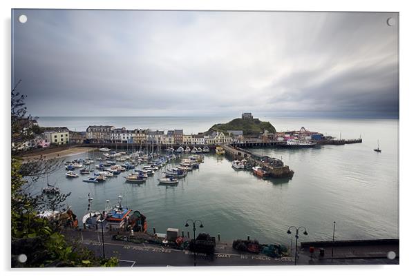 Ilfracombe harbour Acrylic by Tony Bates