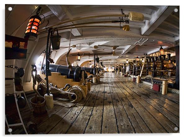 HMS Victory Acrylic by Tony Bates