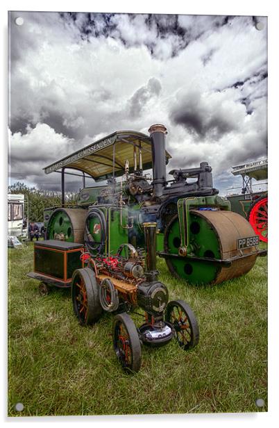 Traction steam engines Acrylic by Tony Bates