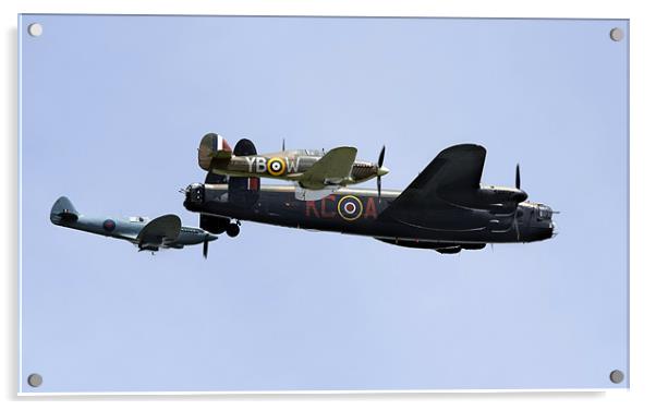 The Royal Air Force Battle of Britain Memorial Fli Acrylic by Tony Bates