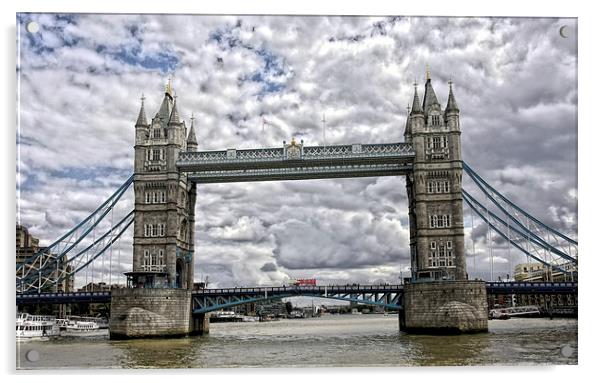 Tower Bridge London Acrylic by Tony Bates