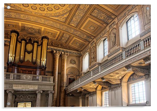 Greenwich naval college chapel Acrylic by Tony Bates