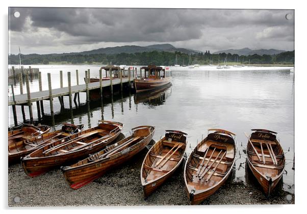 Lake Windermere Ambleside Acrylic by Tony Bates