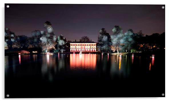  Kew Christmas lights Acrylic by Tony Bates