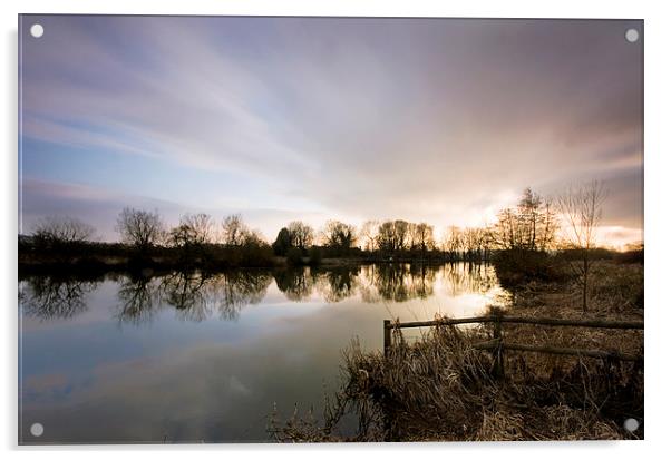  River Thames at Moulsford Acrylic by Tony Bates