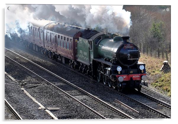  Cathedrals Express train Mayflower 61306 Acrylic by Tony Bates