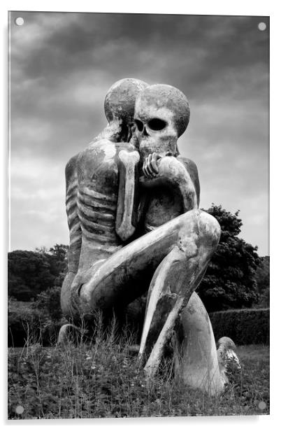Nuba Embrace Sculpture Acrylic by Tony Bates