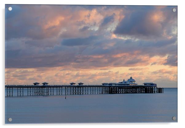 Llandudno Pier Acrylic by Tony Bates