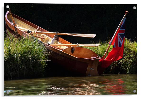 Rowing Boat Acrylic by Tony Bates