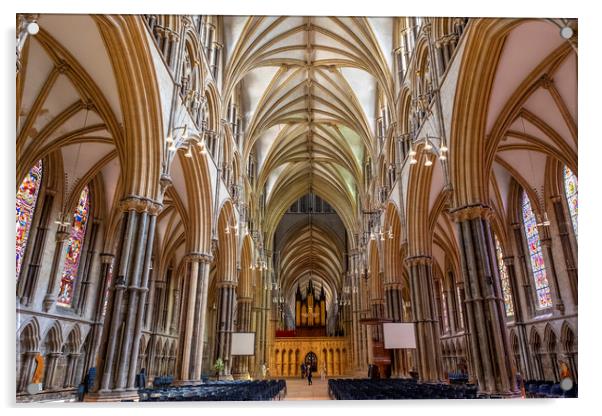 Lincoln Cathedral Acrylic by Tony Bates