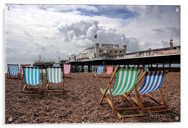 Brighton Pier Acrylic by Tony Bates