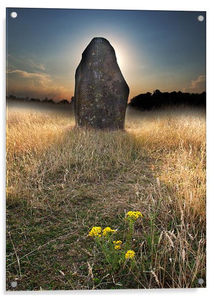 Standing Stone Acrylic by Tony Bates