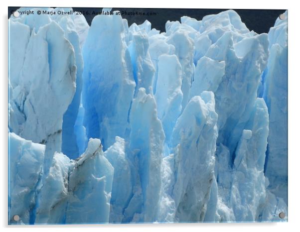 Ancient ice Acrylic by Marja Ozwell
