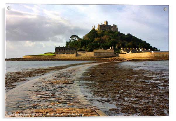 St Michaels Mount 2 Acrylic by Lucy Antony