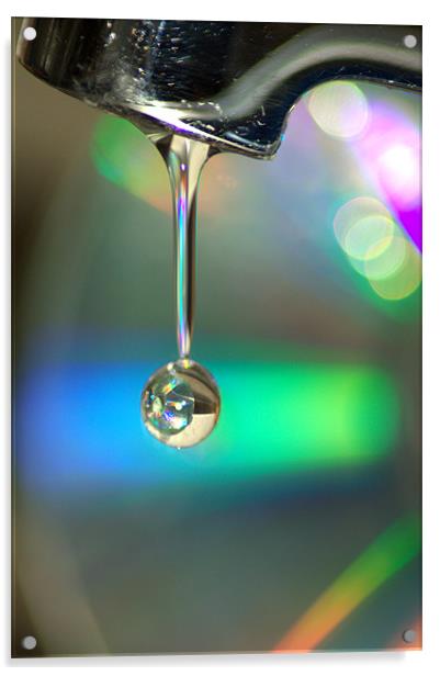Drip Drop Acrylic by Lucy Antony
