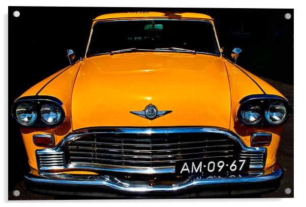  TAXI Acrylic by Bruce Glasser