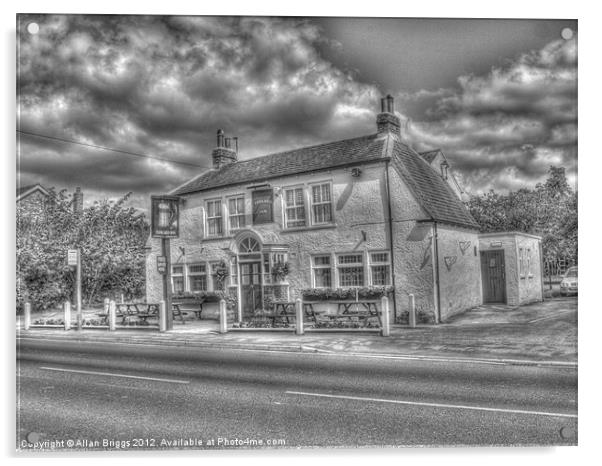 The Tankard Inn Rufforth Near York Acrylic by Allan Briggs