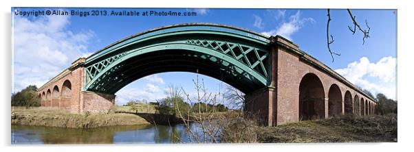 Stamford Bridge Viaduct Acrylic by Allan Briggs