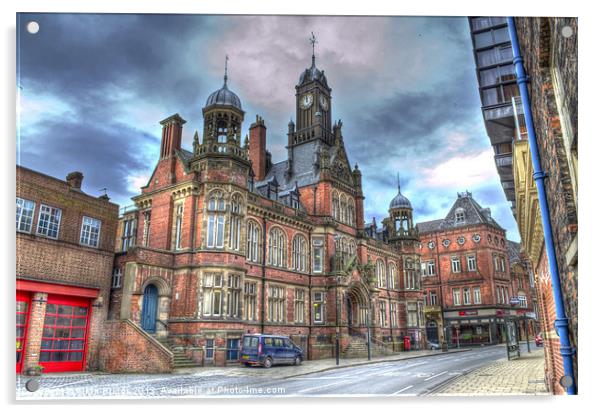 York Law Courts Acrylic by Allan Briggs