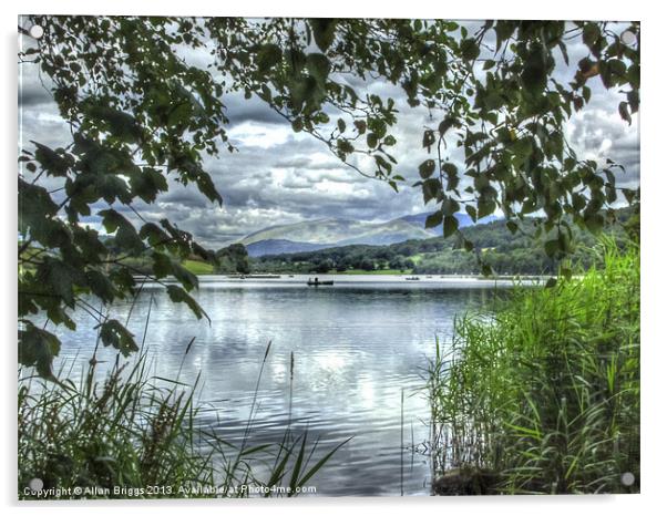 Lake Windermere Acrylic by Allan Briggs