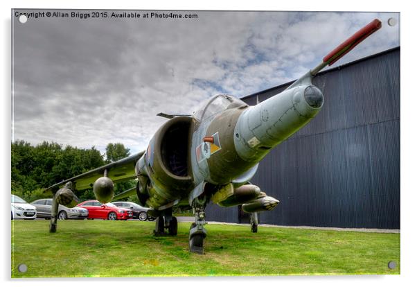  Hawker Harrier G.R.3 XV748 Acrylic by Allan Briggs