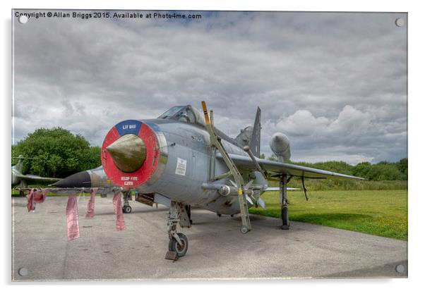  English Electric Lightning F6 Acrylic by Allan Briggs