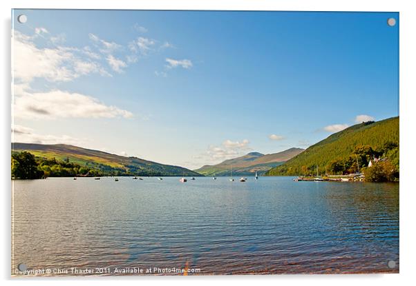 Loch Tay from Kenmore Acrylic by Chris Thaxter