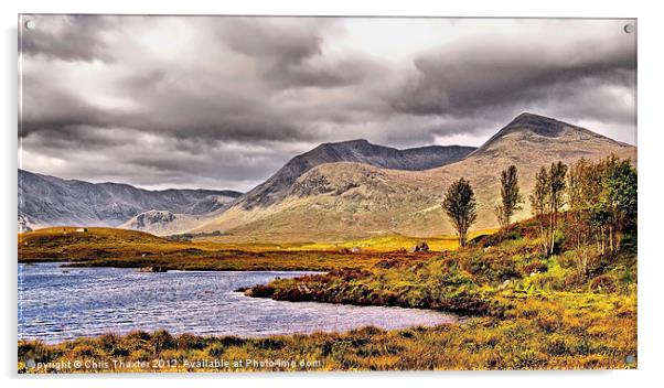 Lochan na Stainge Acrylic by Chris Thaxter