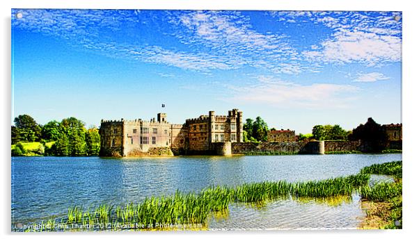 Leeds Castle 2 Acrylic by Chris Thaxter