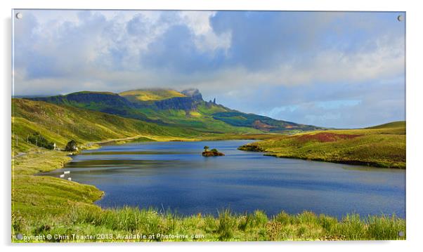 Loch Fada to the Storr Acrylic by Chris Thaxter