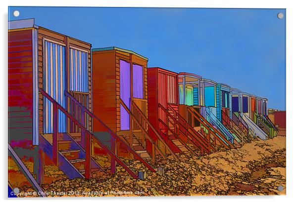 Vibrant Seaside Hideaways Acrylic by Chris Thaxter