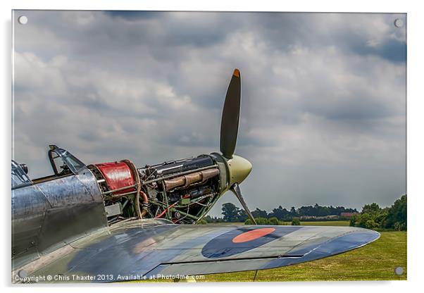 Unveiling Hawker Hurricanes Power Acrylic by Chris Thaxter