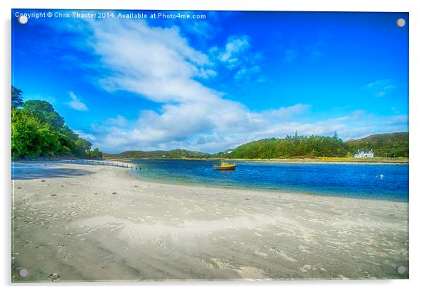 Silver Sands of Morar 4 Acrylic by Chris Thaxter