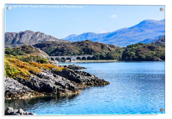  Loch nan uamh Viaduct 2 Acrylic by Chris Thaxter