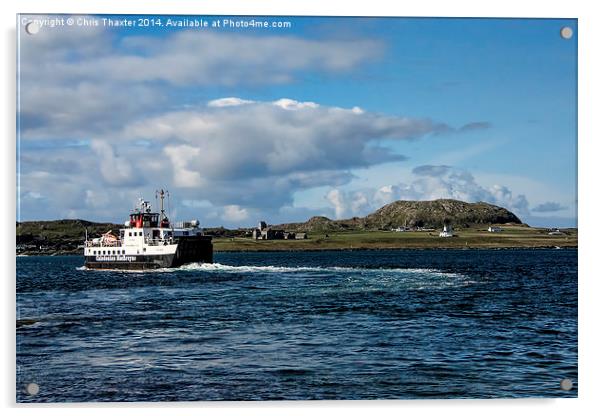  Ferry to Iona Acrylic by Chris Thaxter