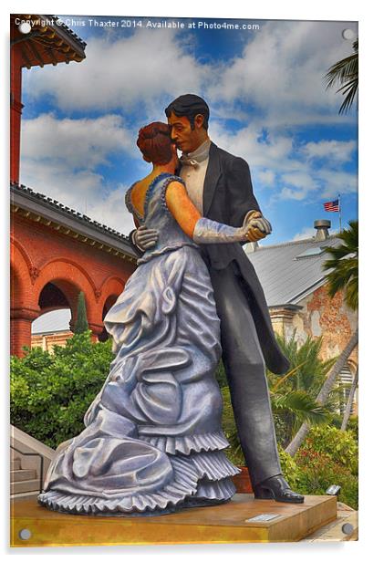 Key West Ballroom Dancers  Acrylic by Chris Thaxter