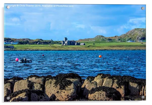  Iona Abbey Isle of Iona Acrylic by Chris Thaxter