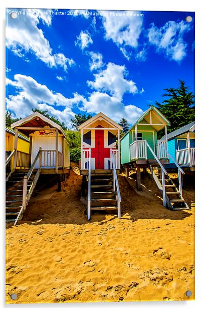  Union Jack Beach Hut 2 Acrylic by Chris Thaxter
