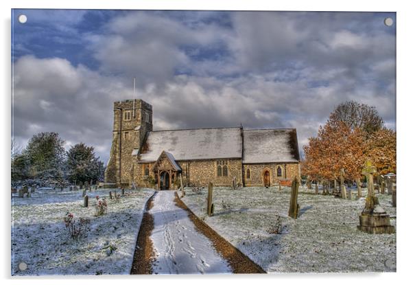 St Margarets, Ridge,Hertfordshire Acrylic by Chris Thaxter