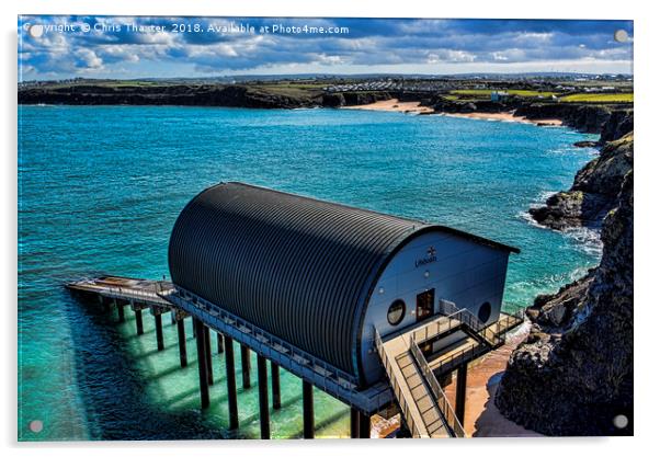 Padstow Lifeboat Station Acrylic by Chris Thaxter
