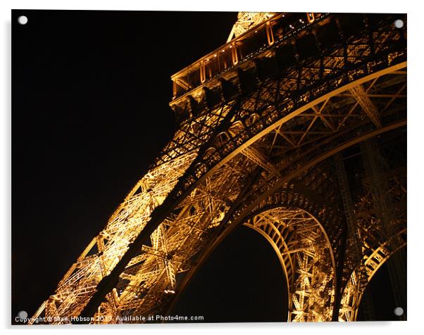 Eiffel Tower Acrylic by Mark Hobson